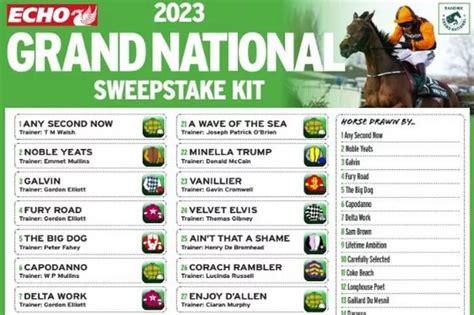 Download your free Grand National 2023 sweepstake kit.